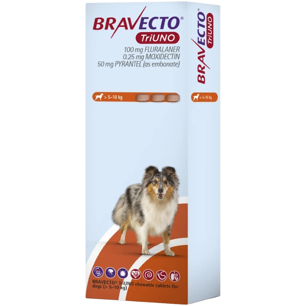 100mg for dogs weighing 5-10kg
