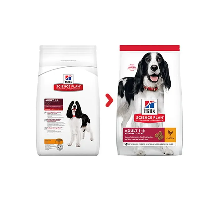 Hill’s Science Plan Adult 1-6 Medium Breed Dry Dog Food – Chicken Flavour